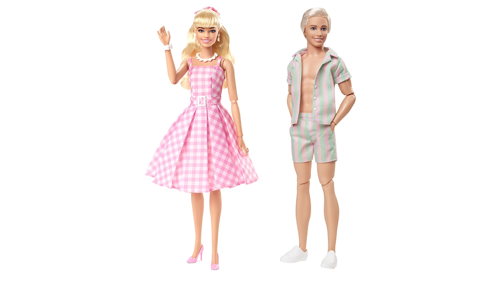 BARBIE THE MOVIE DOLL PINK GINGHAM DRESS - The Toy Insider