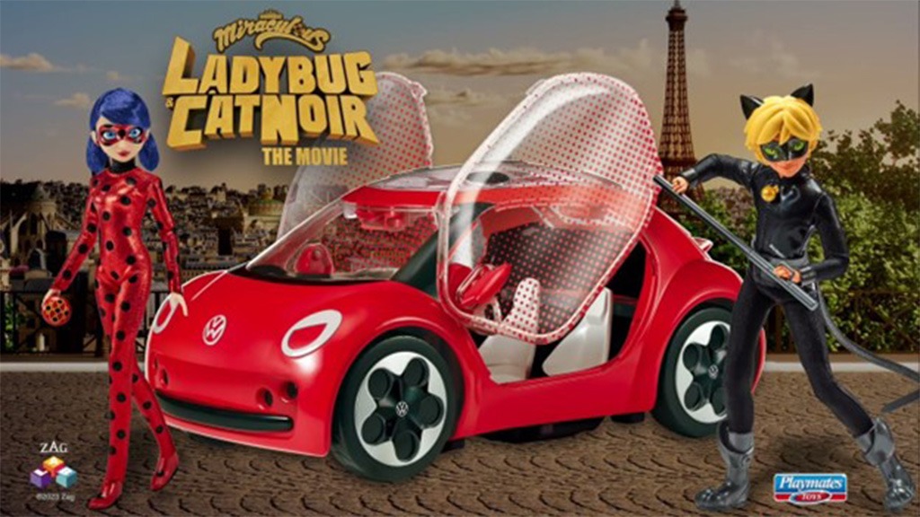 New Miraculous Movie Volkswagen e-Beetle from Playmates Toys Launches  Summer 2023 - aNb Media, Inc.