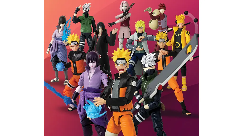Bandai Namco Anime Heroes: Bleach, Naruto & Jujutsu Kaisen Action Figures