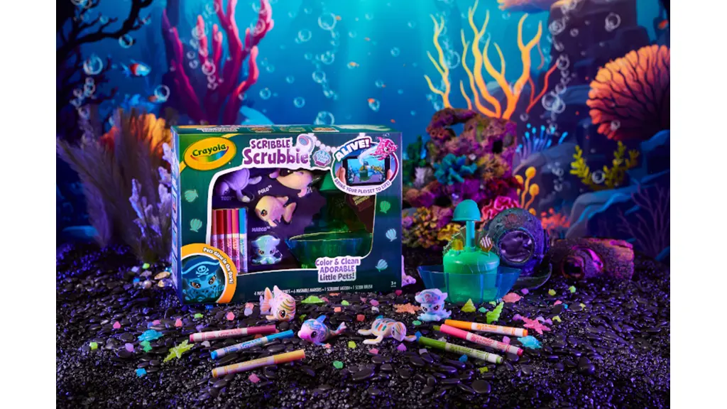 Scribble Scrubbie Ocean Pets Lagoon Playset by Crayola - Play on Words