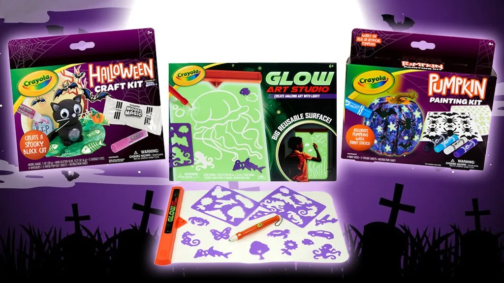 Glow In The Dark Art Studio - Kids Travel Toys, Crayola.com