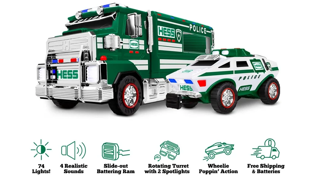 Top Gifts for Winter 2023 - 2023 Hess Police Truck and Cruiser