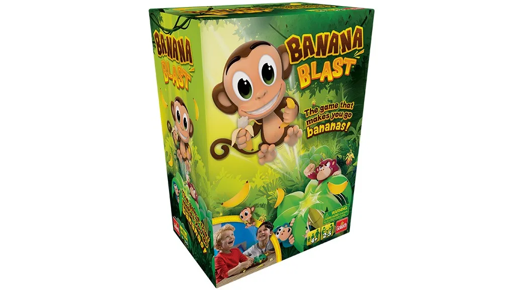 Banana Blast - Pull The Bananas Until The Monkey Jumps Game - Includes  Puzzle