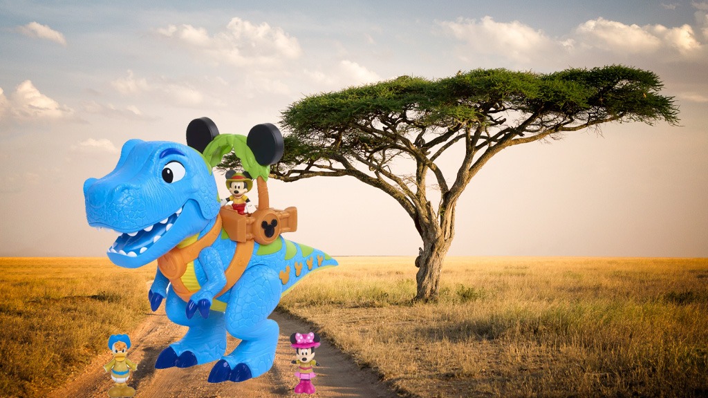 Vá em uma aventura inspirada na Disney com o Mickey’s Roarin’ Safari Dino