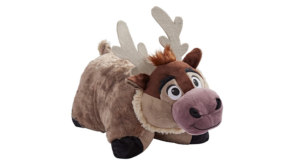 PILLOW PETS DISNEY FROZEN II SVEN REINDEER STUFFED ANIMAL PLUSH BROWN   PillowPets DisneyFrozenSvenReindeerPlushPillow 