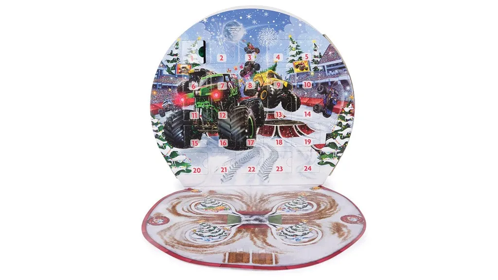 Monster Jam Mini Holiday Advent Calendar, 24 Days Of Mini Monster Trucks  And Accessories, 1:87 Scale, Kids Toys For Boys And Girls Ages 3 And Up :  Target