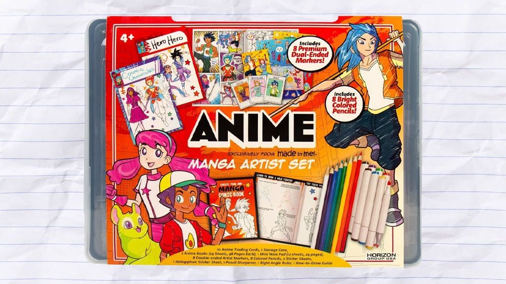 Made By Me Manga Artist Set, How to Draw Anime, Create 2 Comic Books, Great  Gifts for Anime Enthusiasts, Awesome Art Kit, Drawing Kit Arts & Crafts