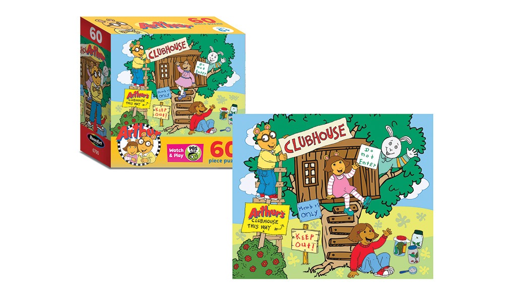 PBS KIDS ARTHUR – ARTHUR CLUBHOUSE AND FRIENDS – 60 PIECE