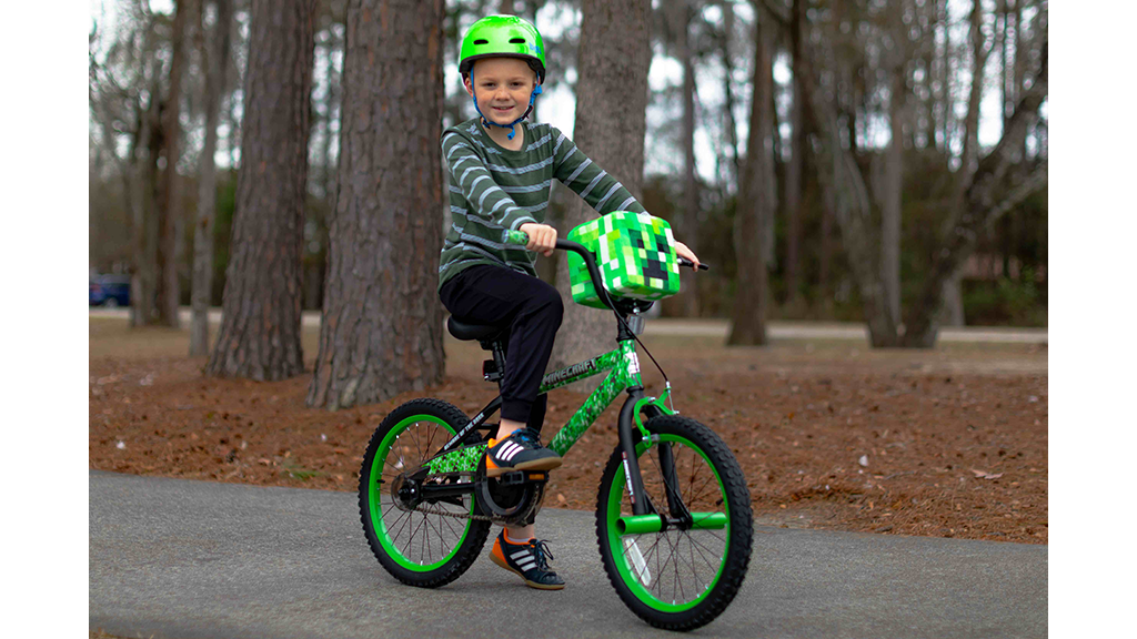 minecraft bike with training wheels