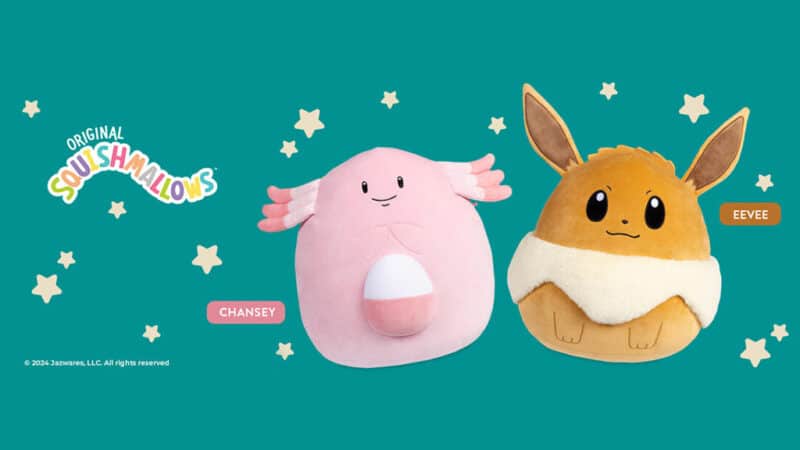 Pokémon's Eevee & Chansey Evolve Into Squishmallows - The Toy Insider