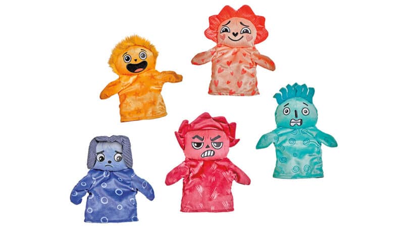 FEELINGS FAMILY HAND PUPPETS — LOVED, NERVOUS, FRUSTRATED, LONELY, AND ...