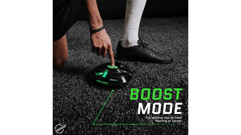 The Soccer Bot adjusts to hard and soft surfaces. | Source: Golden Bear Toys