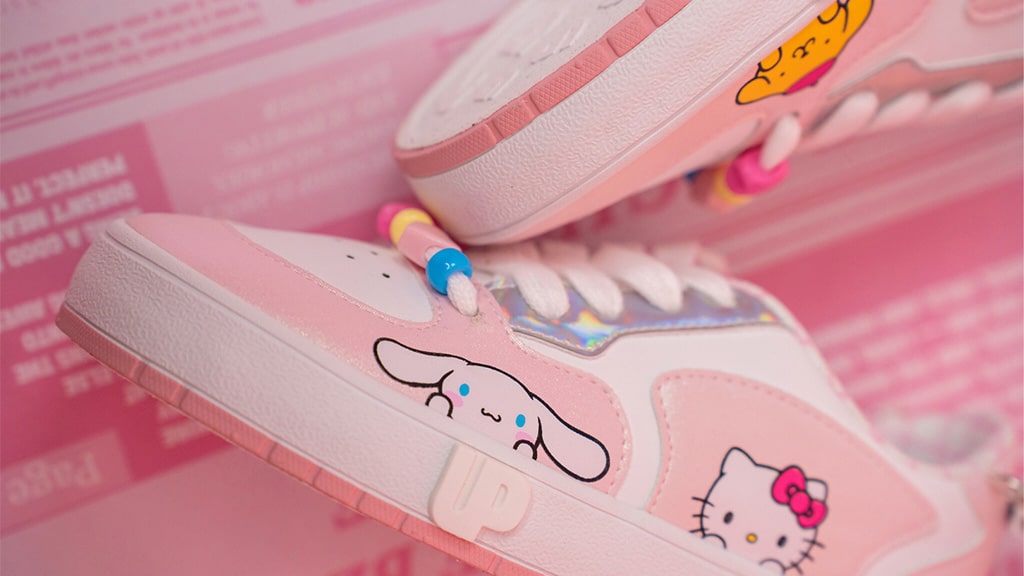 Baskets Enfants Hello Kitty Officiel – Chaussures Unisexes, Semelle PVC, Design Coloré