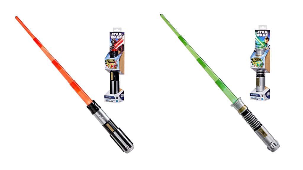 Luke Skywalker and Darth Vader Electronic Lightsabers with lights and sounds