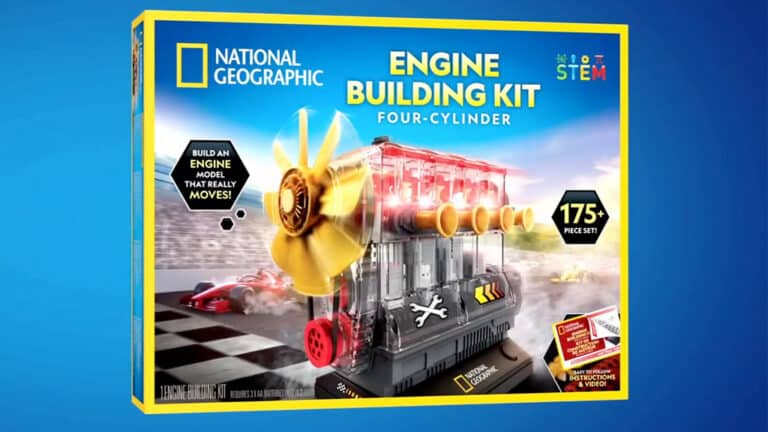 Oil Rig Engine Project Kit National Geographic Engine Building Kit | The Toy Insider