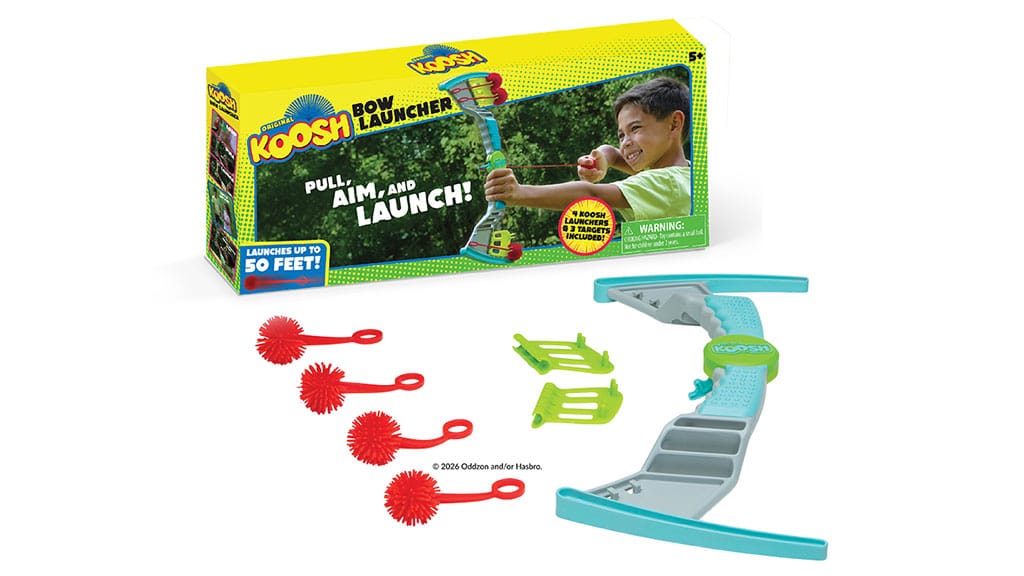 The Koosh Bow Launcher set. | Source: PlayMonster