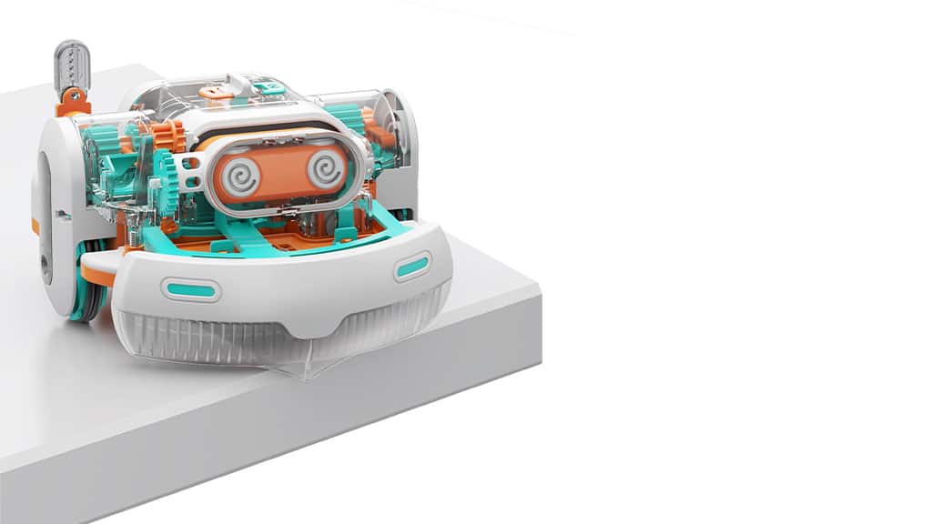 With motion sensors and detectors, Dusty can detect edges and change direction. | Source: Thames & Kosmos
