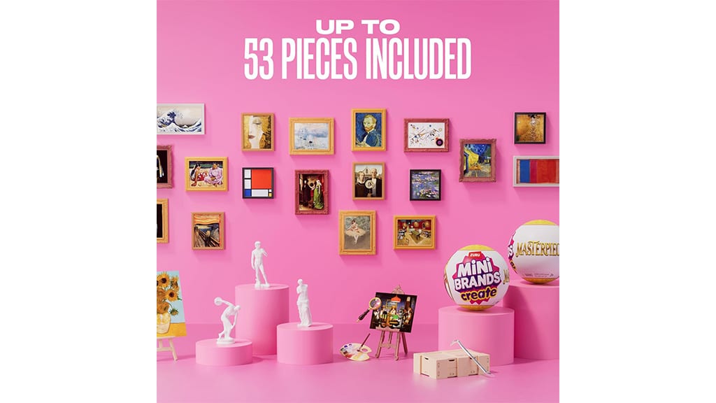 Each capsule includes three miniature reproductions of classic artwork. | Source: ZURU