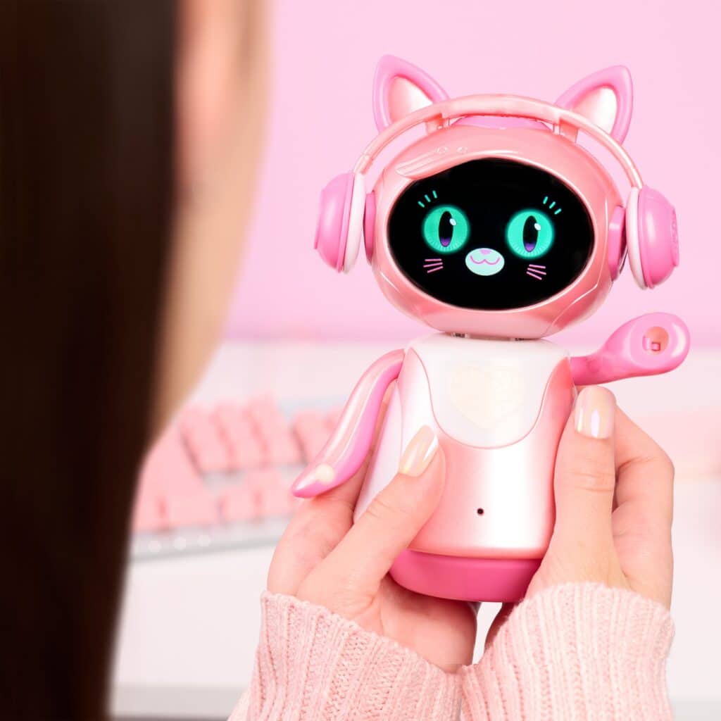COR-A comes with kitty headphones. | Source: Just Play
