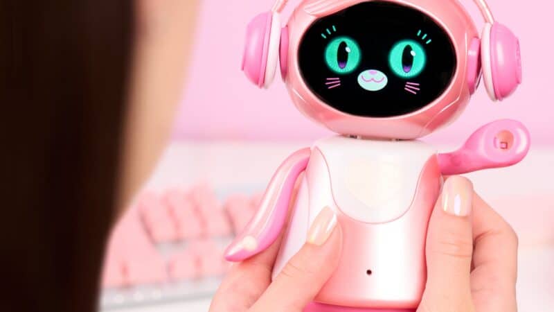 COR-A comes with kitty headphones. | Source: Just Play